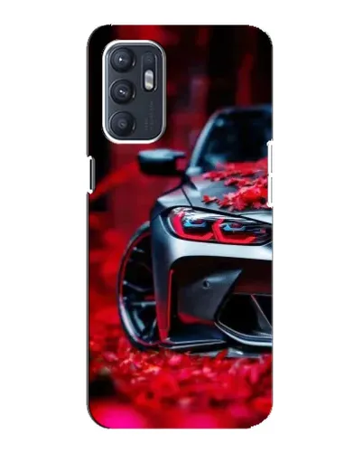Чохол для ZTE Blade A31 Plus з картинкою «Спортивна BMW та квіти»