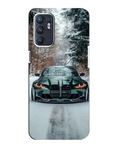 Чохол для ZTE Blade A31 Plus з картинкою «BMW у зимовому лісі»