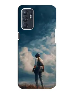 Чехол для ZTE Blade A31 Plus с картинкой «Герой PUBG на скале»