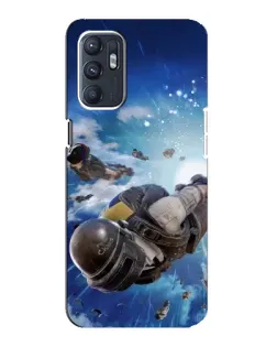 Чехол для ZTE Blade A31 Plus с картинкой «Десант PUBG — прыжок»