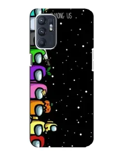 Чехол для ZTE Blade A31 Plus с картинкой «Команда Among Us»