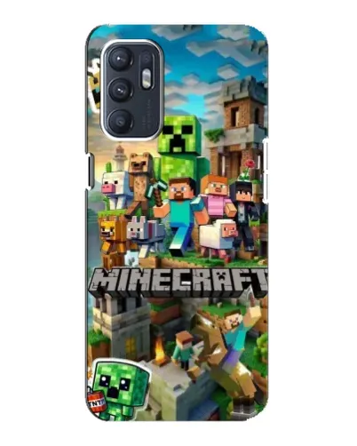 Чехол для ZTE Blade A31 Plus с картинкой «Замок Minecraft»