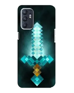 Чехол для ZTE Blade A31 Plus с картинкой «Алмазный меч неон»