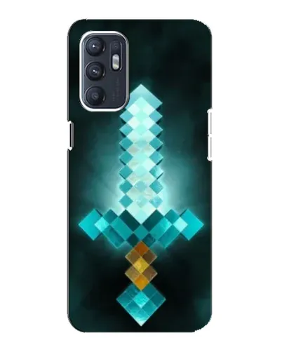 Чехол для ZTE Blade A31 Plus с картинкой «Алмазный меч неон»