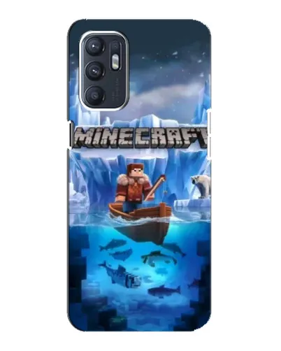 Чехол для ZTE Blade A31 Plus с картинкой «Minecraft ледяной мир»