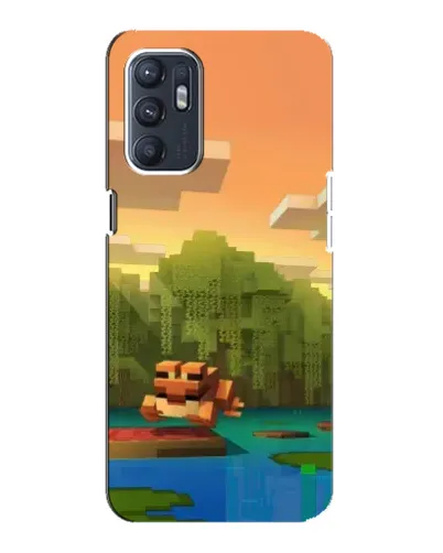 Чехол для ZTE Blade A31 Plus с картинкой «Майнкрафт закат солнца»