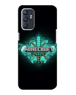 Чехол для ZTE Blade A31 Plus с картинкой «Minecraft Diamond лого»