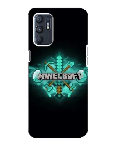 Чехол для ZTE Blade A31 Plus с картинкой «Minecraft Diamond лого»