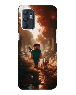 Чехол для ZTE Blade A31 Plus с картинкой «Стив в лесу»