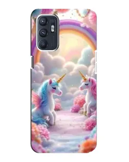 Чехол для ZTE Blade A31 Plus с картинкой «Радуга и единороги» Чехол для ZTE Blade A31 Plus с картинкой «Радуга и единороги»