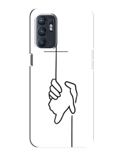 Чохол для ZTE Blade A31 Plus з картинкою «Рука тримає»