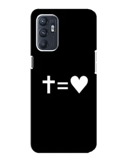 Чохол для ZTE Blade A31 Plus з картинкою «Хрест та Серце»