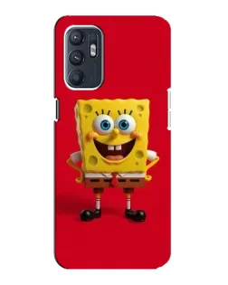 Чехол для ZTE Blade A31 Plus с картинкой «Спанч Боб на красном»