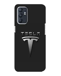 Чохол для ZTE Blade A31 Plus з картинкою «Сталевий логотип Tesla»