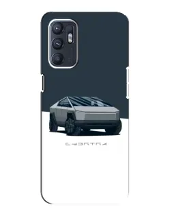 Чохол для ZTE Blade A31 Plus з картинкою «Сріблястий Cybertruck Tesla»