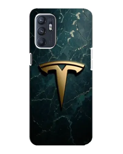 Чохол для ZTE Blade A31 Plus з картинкою «Мармурова Tesla Gold»