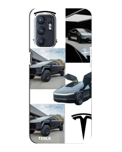 Чохол для ZTE Blade A31 Plus з картинкою «Колаж Cybertruck Tesla»
