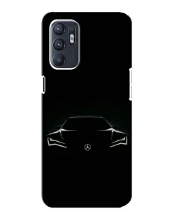 Чохол для ZTE Blade A31 Plus з картинкою «Mercedes — силует авто»