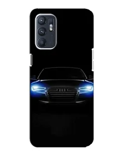 Чехол для ZTE Blade A31 Plus с картинкой «Audi в неоне»