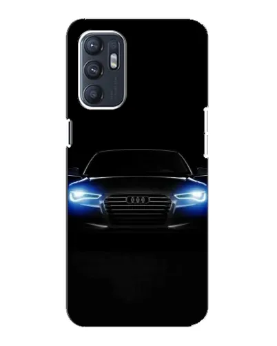 Чехол для ZTE Blade A31 Plus с картинкой «Audi в неоне»