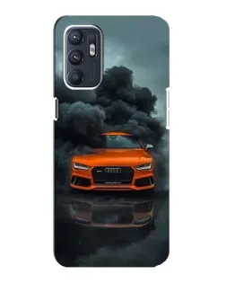 Чехол для ZTE Blade A31 Plus с картинкой «Audi в облаках дыма»
