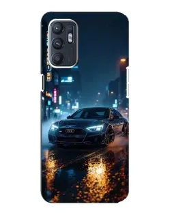 Чехол для ZTE Blade A31 Plus с картинкой «Ночной город и Audi»