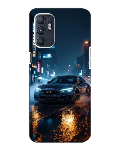 Чехол для ZTE Blade A31 Plus с картинкой «Ночной город и Audi»