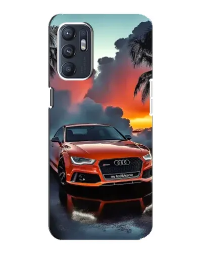 Чехол для ZTE Blade A31 Plus с картинкой «Audi — закат»
