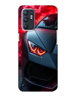 Чохол для ZTE Blade A31 Plus з картинкою «Lamborghini червоне сяйво»