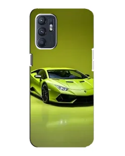 Чехол для ZTE Blade A31 Plus с картинкой «Салатовый Lamborghini Huracan»