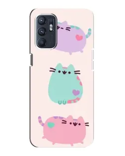 Чехол для ZTE Blade A31 Plus с картинкой «Pusheen трио»
