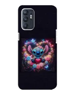 Чехол для ZTE Blade A31 Plus с картинкой «Stitch в цветах» Чехол для ZTE Blade A31 Plus с картинкой «Stitch в цветах»