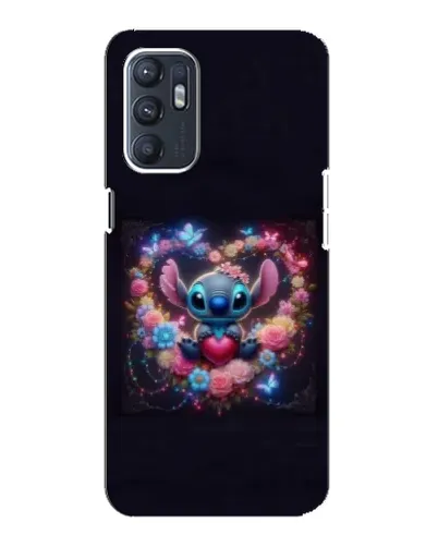 Чехол для ZTE Blade A31 Plus с картинкой «Stitch в цветах» Чехол для ZTE Blade A31 Plus с картинкой «Stitch в цветах»