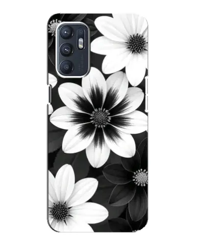 Чехол для ZTE Blade A31 Plus с картинкой «Монохромные астры»