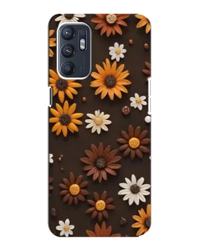 Чехол для ZTE Blade A31 Plus с картинкой «Узор из маленьких подсолнухов»