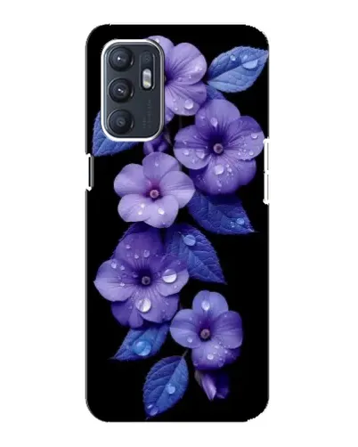 Чехол для ZTE Blade A31 Plus с картинкой «Фиолетовые цветы с росою»