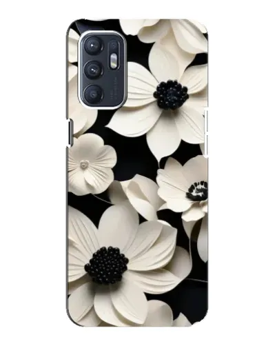 Чехол для ZTE Blade A31 Plus с картинкой «Объемные белые цветы»