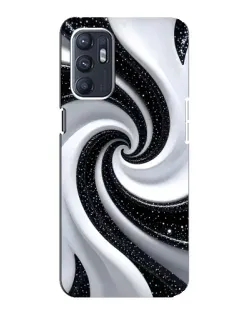 Чохол для ZTE Blade A31 Plus з картинкою «Чорно-біла спіраль»