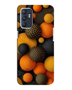 Чохол для ZTE Blade A31 Plus з картинкою «Об'ємні помаранчеві сфери»