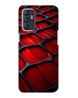 Чохол для ZTE Blade A31 Plus з картинкою «Червона глянцева сітка»