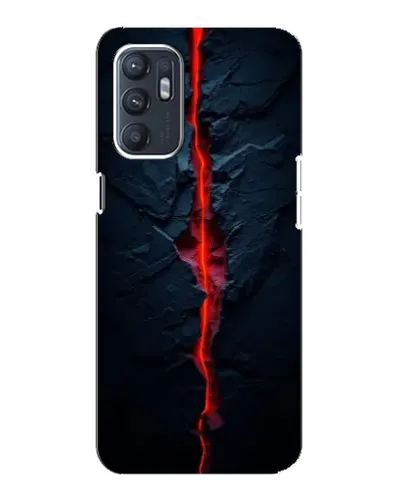 Чохол для ZTE Blade A31 Plus з картинкою «Червона лавова тріщина»