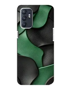 Чохол для ZTE Blade A31 Plus з картинкою «Зелені шкіряні хвилі»