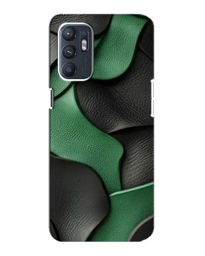 Чохол для ZTE Blade A31 Plus з картинкою «Зелені шкіряні хвилі»
