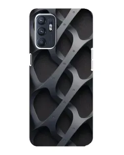 Чохол для ZTE Blade A31 Plus з картинкою «Об'ємне сіре плетіння»