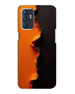 Чохол для ZTE Blade A31 Plus з картинкою «Помаранчевий розлом»
