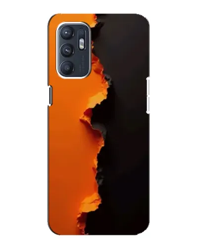 Чохол для ZTE Blade A31 Plus з картинкою «Помаранчевий розлом»