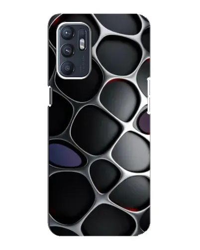 Чохол для ZTE Blade A31 Plus з картинкою «Об'ємна темна решітка»