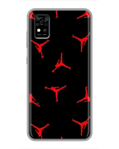 Чехол для ZTE Blade A31 с картинкой «Jordan Red Pattern»