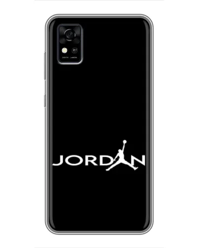 Чехол для ZTE Blade A31 с картинкой «Jordan White Logo»