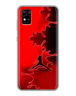 Чехол для ZTE Blade A31 с картинкой «Jordan Red Smoke»